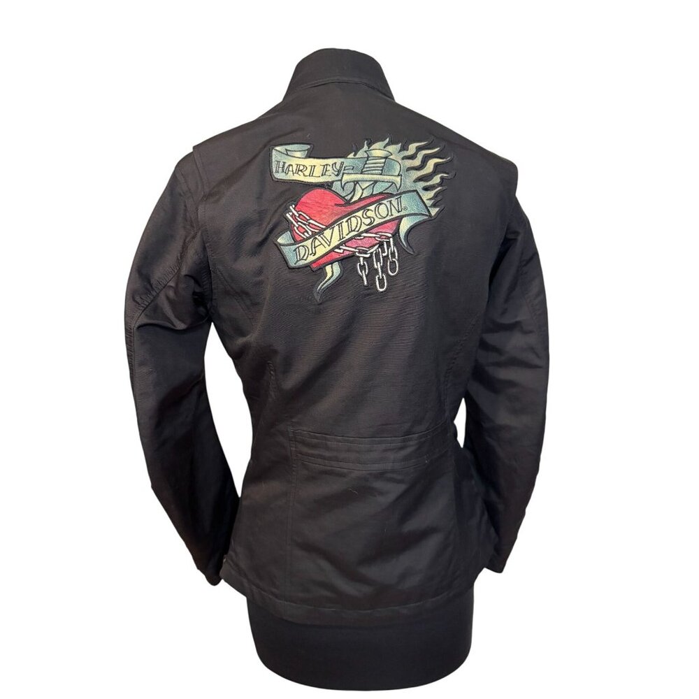 Harley-Davidson Wicked Heart Women’s‎ Black Riding Jacket – Size XS